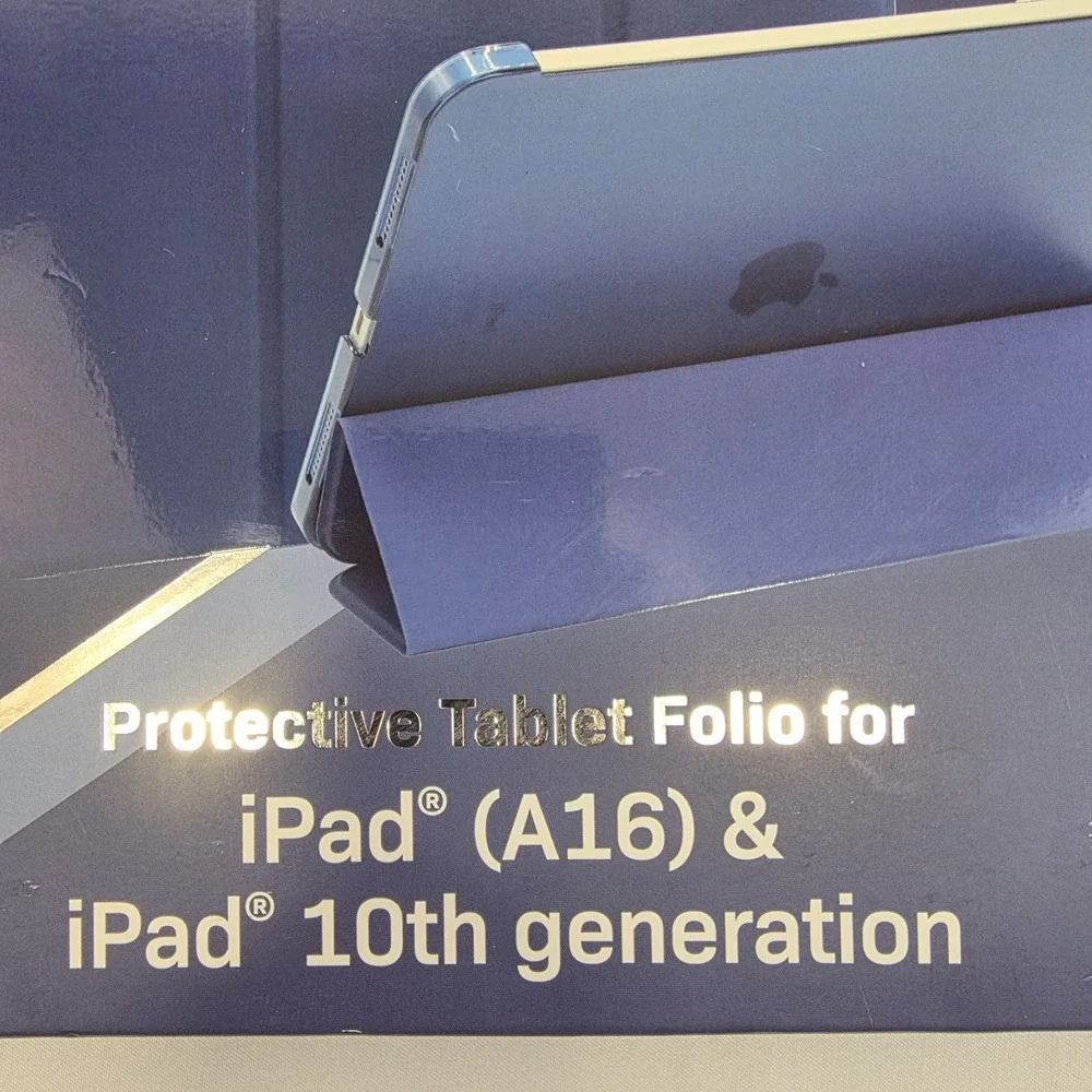 Body Glove iPad 10th Gen A16 Case Folio Clear Back Auto Sleep Wake Pencil NEW
